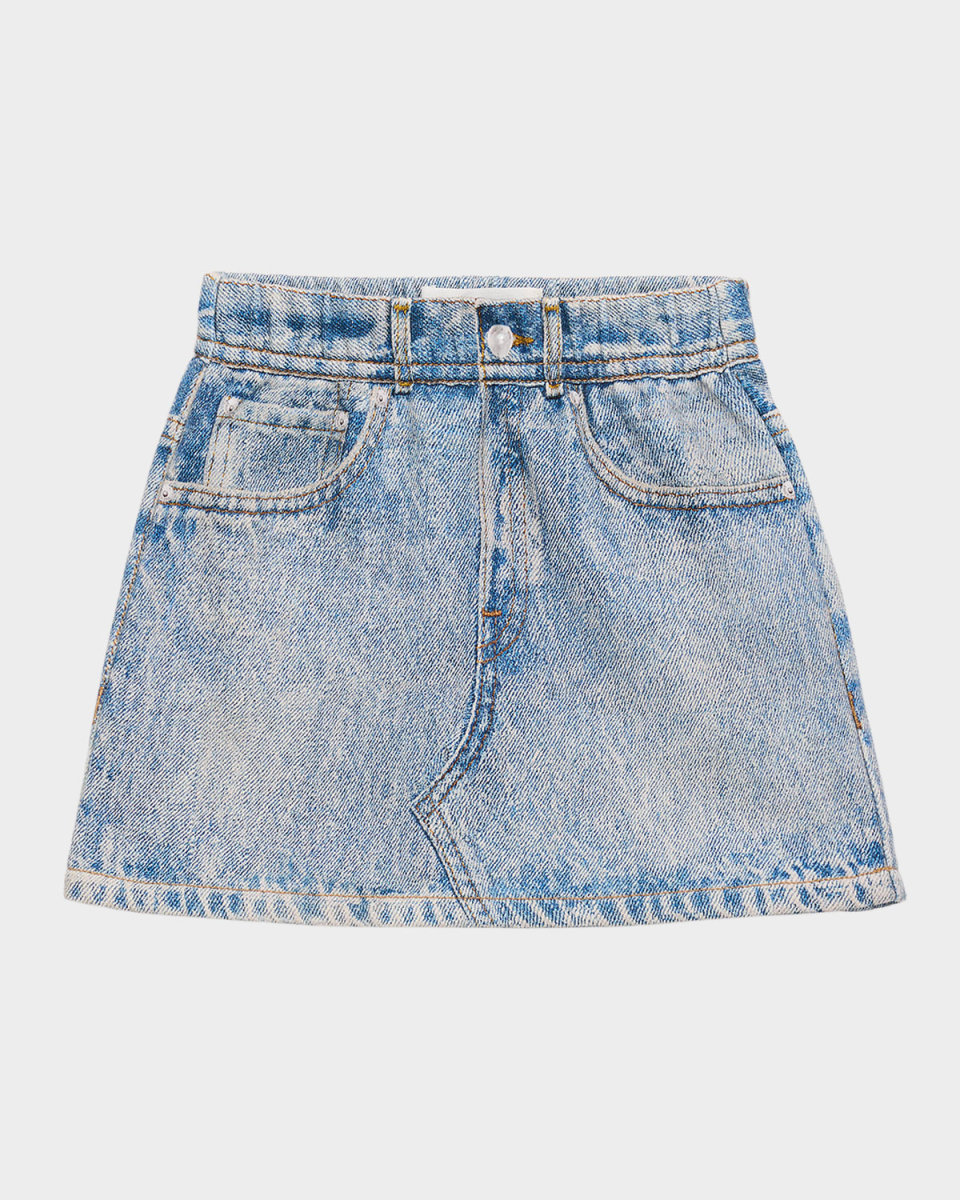 Girl's Miramar Cotton Terry Mini Skirt, Size 12M-10